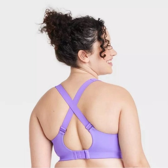 High Support Sculpt Convertible Strap Sports Bra Light Mauve All in Motion 44D - Picture 2 of 3